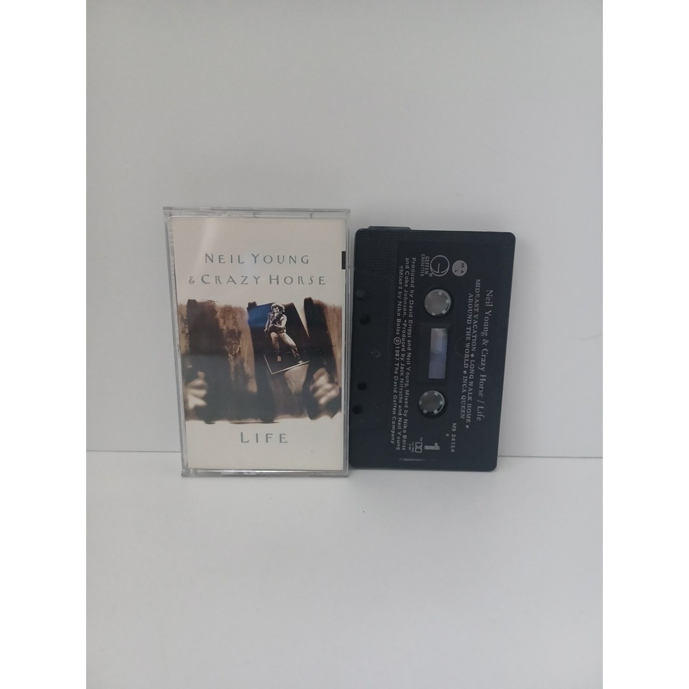 1987 Neil Young & Crazy Horse‎ Cassette: Life